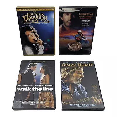 Country Music Theme DVD Lot Of 4 Pre-owned Very Good George Strait Johnny Cash • $14.97