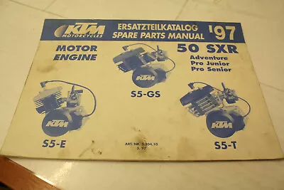 Ktm 1997 50 Sxr S5 E Gs T Engine Parts Manual Evo Mx • $18.50