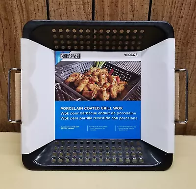 NEW Master Forge 12  X 12  Porcelain Coated Grill Wok W/ Handles #0025375 • $10.19