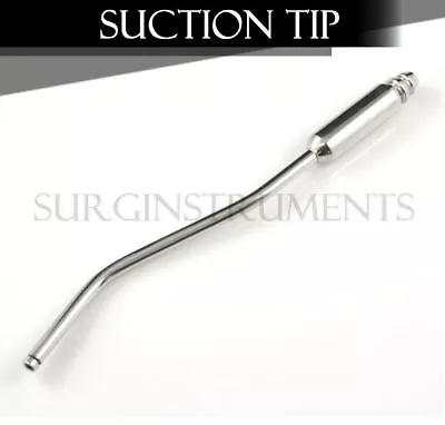 Dental Oral Saliva Ejector Suction Short Handpiece Tip Metal German Grade • $12.49