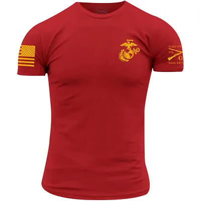 Grunt Style USMC - Corps Colors T-Shirt - Red • $29.99