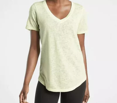 ATHLETA Breezy Scoop V Tee Tequila Green Top  Women Size XS New • $9.99