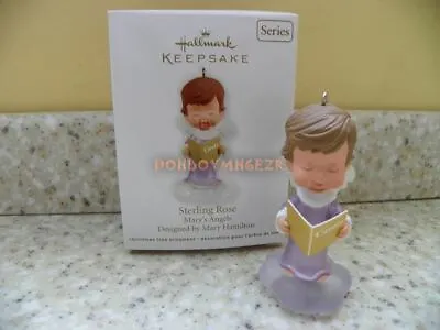 Hallmark 2012 Sterling Rose Mary's Angels Series Christmas Ornament • $11.39