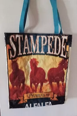 Horse Stampede Recycled Feed Bags Totes Grocery • $13