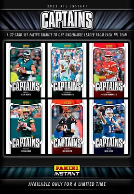 2023 Nfl Panini Instant Nfl Captains   - Pick Player Presale • $5.99