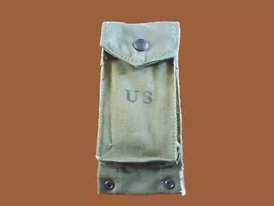 U.s Military Ammo Magazine Clip Pouch 20 Rd 308 Cal Mag Vietnam Era 1961 • $27.95