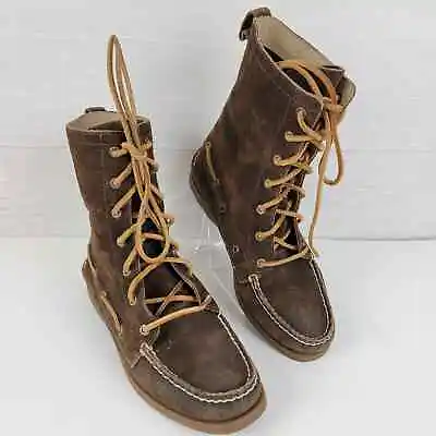 Sperry Topsider Original Suede Moccasin Lace-up Boot 7.5 • $38