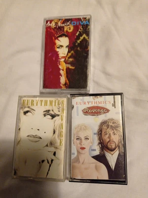 £6 • Buy EURYTHMICS 3x Cassette Bundle: REVENGE+SAVAGE+Lennox Diva