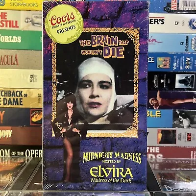 Elvira’s Midnight Madness - The Brain That Wouldn't Die VHS New 1991 Coors Promo • $26.99