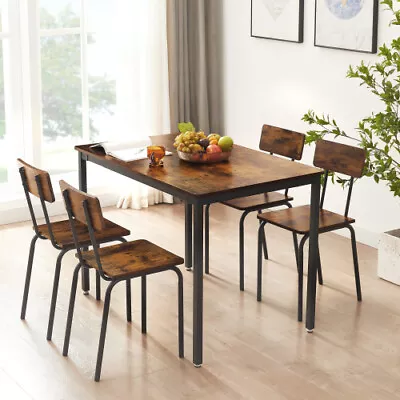 NEW Dining Table Set 5-Piece Dining Chair Industrial StyleSturdy Construction. • $201.60