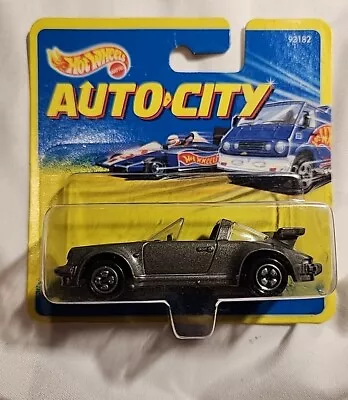 Vintage Hot Wheels Auto City Porsche 911 Grey 93182 1994 Mattel Corgi *See Pics* • $20