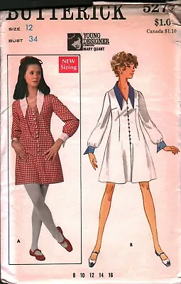 5277 Vintage Butterick Sewing Pattern 1960s Misses Fitted Flared Dress UNCUT 12 • $9.99