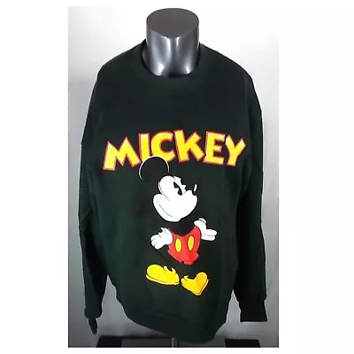 Vintage Disney Mickey Mouse (Large) Belva Sheen Crewneck Sweatshirt Brown • $60