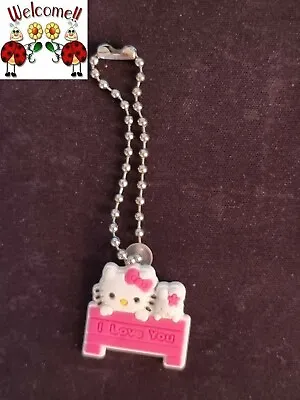 New !! Hello Kitty (i Love You)  Bag Tag Keyring Keychain Purse Wallet 302w  • $5.02