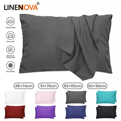 2Pcs Soft Pillowcases Slip Standard European Queen King  Size Pillow Case AU • $13.90