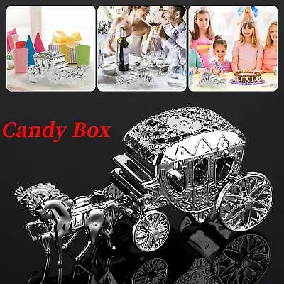 Carriage Royal Vintage Cinderella Horse Wagon Coach Cake Topper Party Candy Box • $5.48