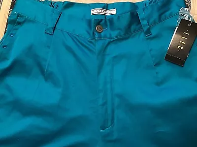NWT Erin London Cotton & Spandex Aqua Dress Pants Size M W/bling • $12.99