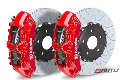 Brembo Front GT Big Brake 6Pot Caliper Red 355x32 Type3 Rotor GTI MKV MKVI A3 8P • $4395