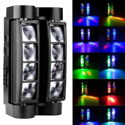 90W 8 LEDs Spider Moving Head Stage Lighting Beam DMX Disco Party DJ Light RGBW • $53.98