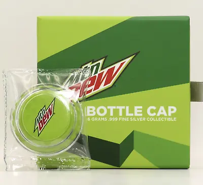 2023 Mountain Dew Bottle Cap 999 Silver Chad 500 Francs 6g Coin OGP Box Mtn Dew • $39.95