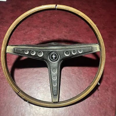 1969 Mustang   Rim Blow Steering Wheel.. Needs Work Mach 1  • $375