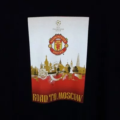 UEFA Manchester United Road To Moscow 2008 T Shirt Size XL • $24.99