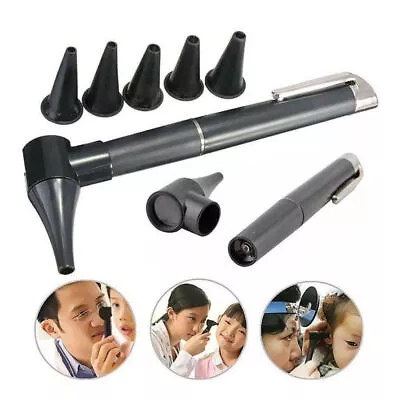 Ear Nose Otoscope Inspection Scope Lighted Pen Ear Nose Throat Care Tools Kit • £3.76