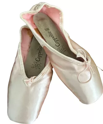 Chacott Coppelia II Pointe Shoes Ballet Toe Dance Vintage Pink 38 C H Spain • $19.95