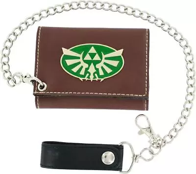 Nintendo Legend Of Zelda Triforce Metal Badge Chain Wallet • $29.99