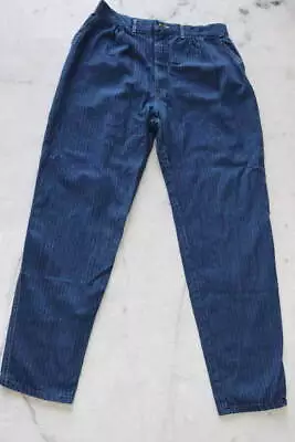 Vintage Lee Riders Pin Stripe Men's Jeans 34x32 18 MED Union Made In USA • $49.99