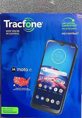 Tracfone Motorola Moto E Prepaid Smartphone 32GB Blue Brand New • $64.88