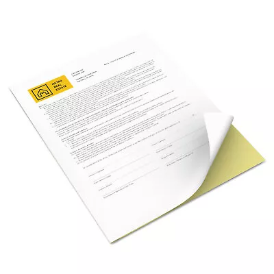 Xerox Vitality Multipurpose Carbonless Paper Two-Part 8 1/2 X 11 Canary/White • $202.37