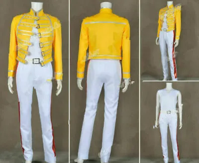 $33 • Buy Queen Band Lead Vocals Cosplay Freddie Mercury Costume Suit In Wembley*