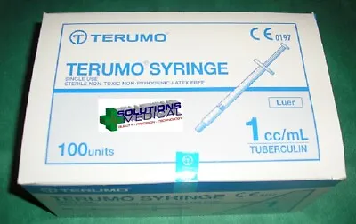 1ml Syringe Terumo Sterile Luer Slip Latex Free Without Needle 100/box • $29