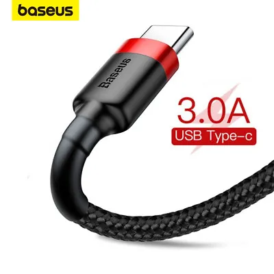 $8.99 • Buy Baseus USB To Type C Charger Cable 3A Fast Charging Lead Data Cord For Samsung