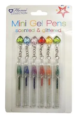 £9.99 • Buy Assorted Mini Scented Glitter Gel Pens & Danglers Pack Of 6 Party Bags, School
