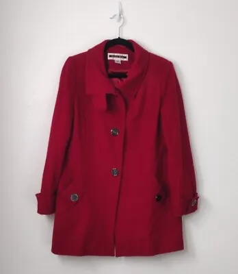 Kristen Blake Vintage Red Australian Wool Blend Casual Coat Women's Size Small • $35