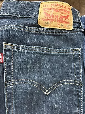 Lot Of 4 Pairs Levi’s 514 Slim Straight 34x32 • $70