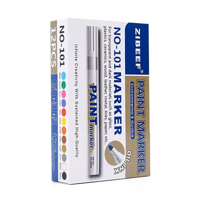 Waterproof Permanent Paint Marker Pen For Car Tyre Tire Tread Rubber Metal Pen • $6.64