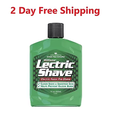 Williams Lectric Shave Electric Razor Pre-Shave 7 Ounce/ 2 DAY FREE SHIPPING • $10.49