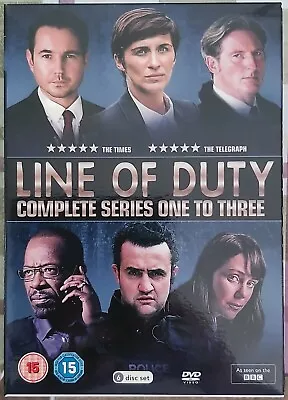 Line Of Duty Complete Series One Two Three 1 2 3 DVD Box Set BBC R2 NEW SEALED. • £19.95