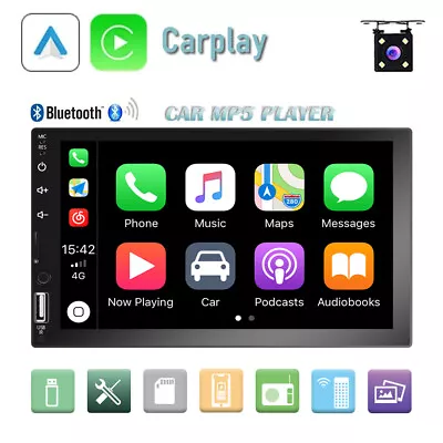 7'' Car Stereo Radio Carplay MP5 Player Head Unit BT Touch Screen FM Multimedia • $85.99