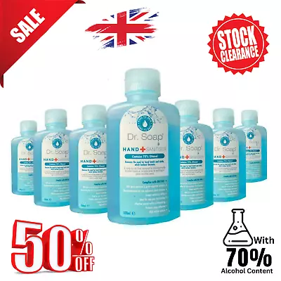 10x Hand Sanitiser Gel Instant Kills 99.9% Bacteria Anti Viral 70% Alcohol 100ml • £0.99