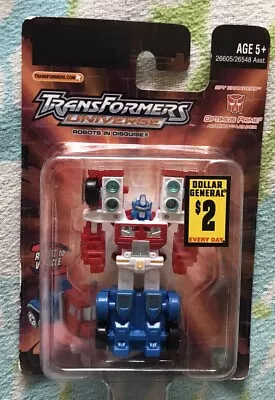 Transformers Universe Optimus Prime Spychangers Moc Sealed 2004 Rare. • $18.95