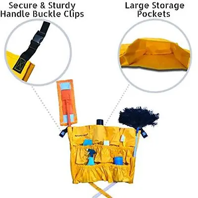 $45.35 • Buy Yellow Trash Can Caddy Bag For Garbage Bins | Brute Compatible | Fits 32 - 50...