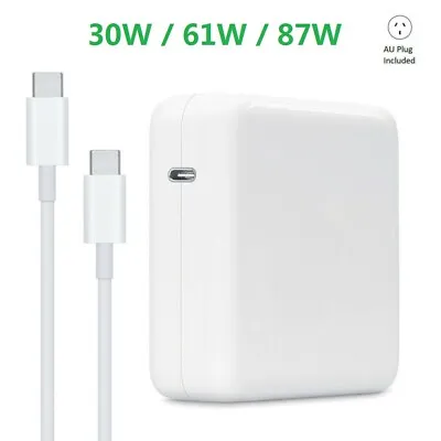30W 61W 87W USB-C Power Adapter Charger Type-C For Apple Macbook Air Laptop AU • $22.89