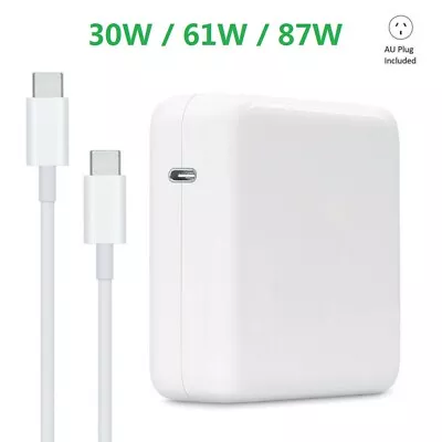 30W 61W 87W USB-C Power Adapter Charger Type-C For Apple Macbook Air Pro Laptops • $22.89