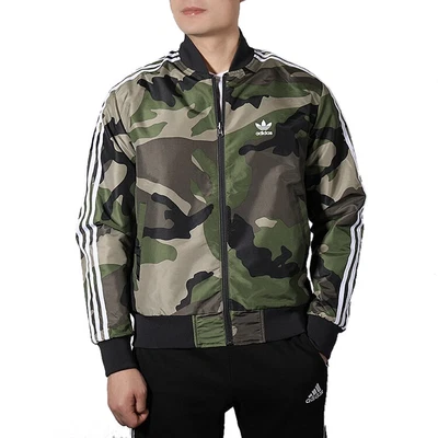 $75 • Buy Adidas OG Men's Camo Reversible Bomber Jacket - Black/Camo