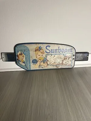 Vintage Country Store Sunbeam Bread Advertising Door Push Bar 27” X 9” • $475