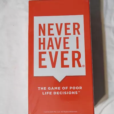 Never Have I Ever The Game Of Poor Life Decisions -great Game - NEW • $11.01